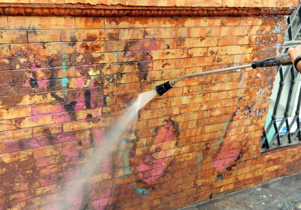 Brick Graffiti Cleaning in Rockledge